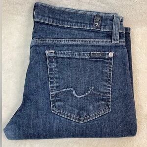 7 For All Mankind Dark Wash Straight
Leg Jeans Size 31